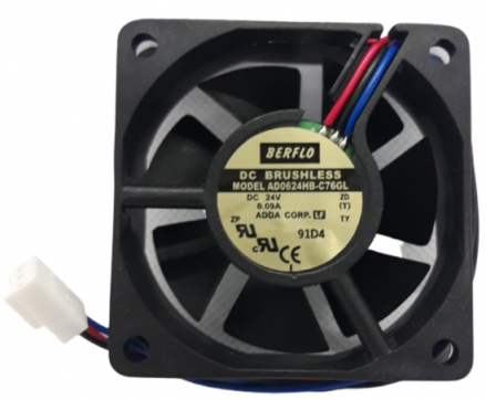 micro ventilador cooler AD0624HB-C76 24V 60X60X20mm rolamento