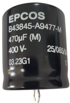 capacitor eletrolitico 470UF 400V 85°C SNAP IN EPCOS B43845-A9477-M